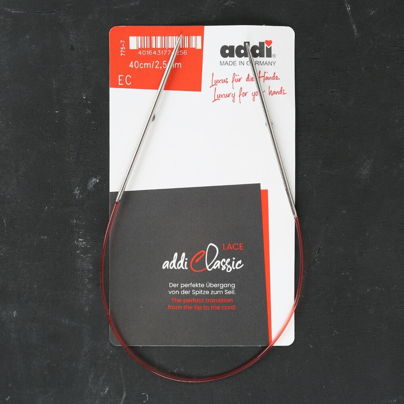 Addi 2.5mm 40cm Lace Circular Knitting Needles – 775-7