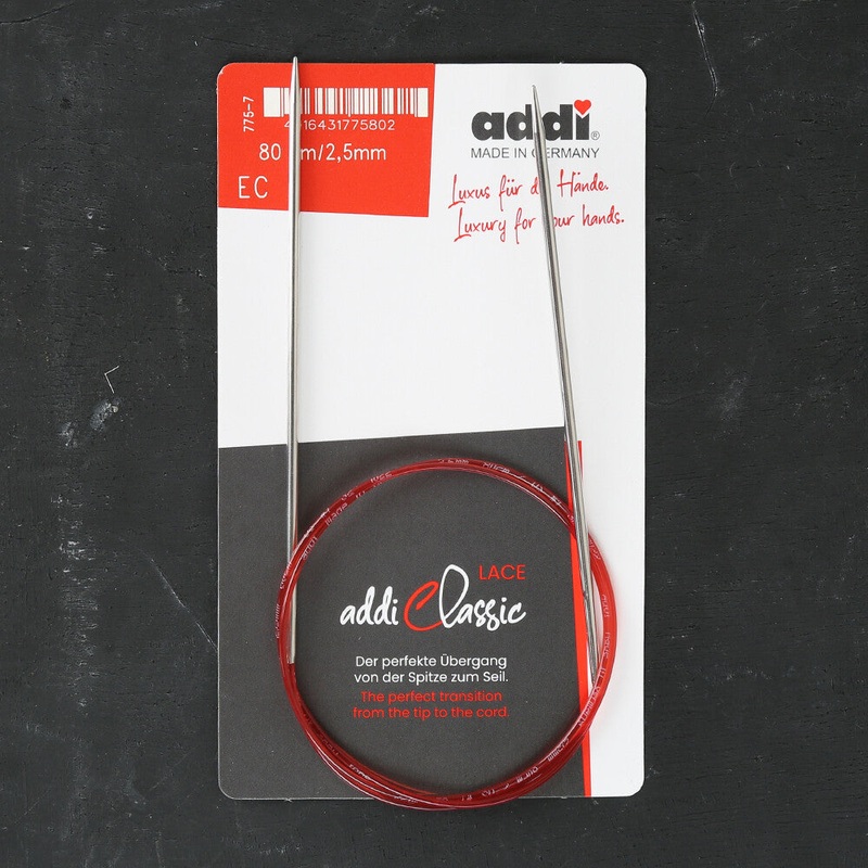 Addi 2.5mm 80cm Lace Circular Knitting Needles – 775-7