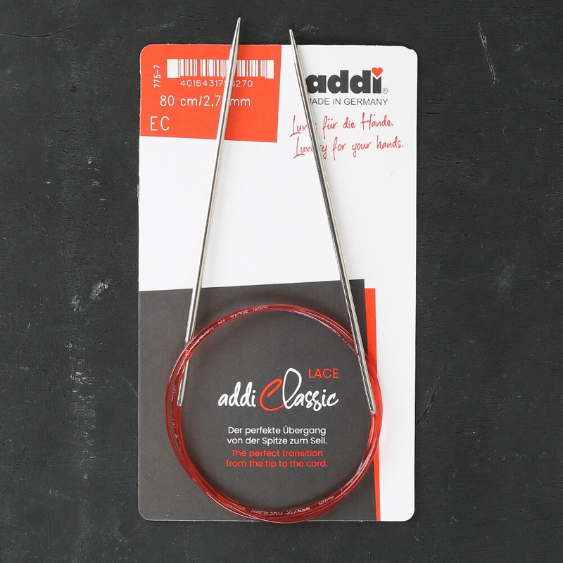 Addi 2.75mm 80cm Lace Circular Knitting Needles – 775-7