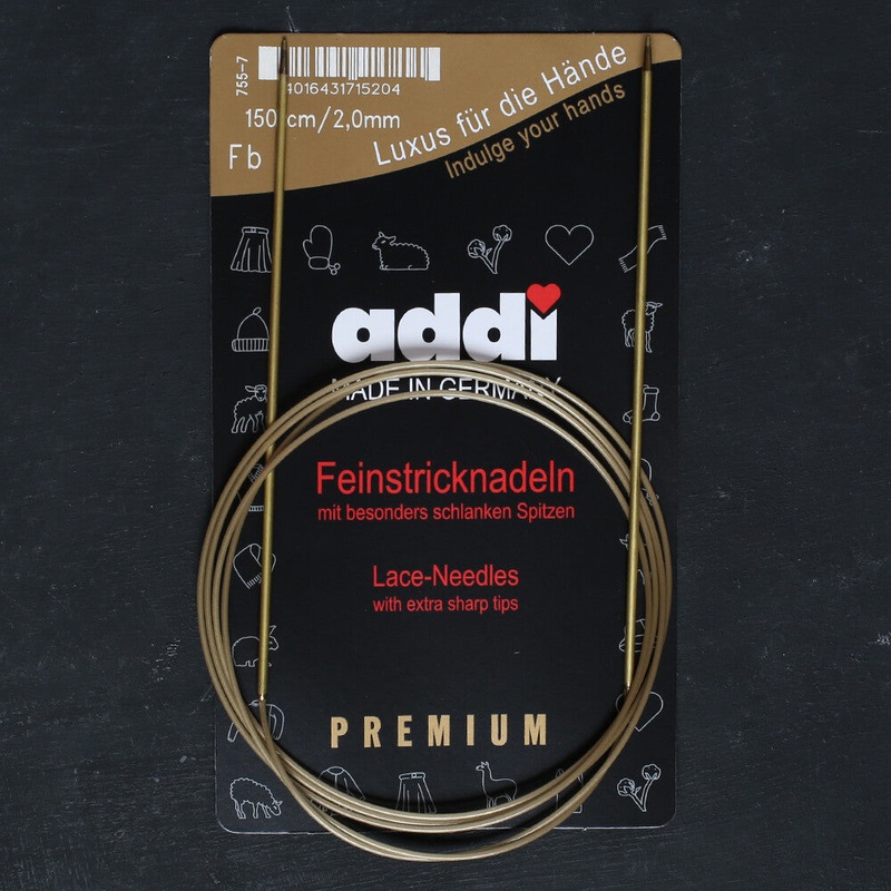Addi 2mm 150cm Lace Circular Knitting Needles – 755-7