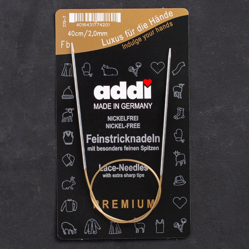 Addi 2mm 40cm Lace Circular Knitting Needles – 775-7