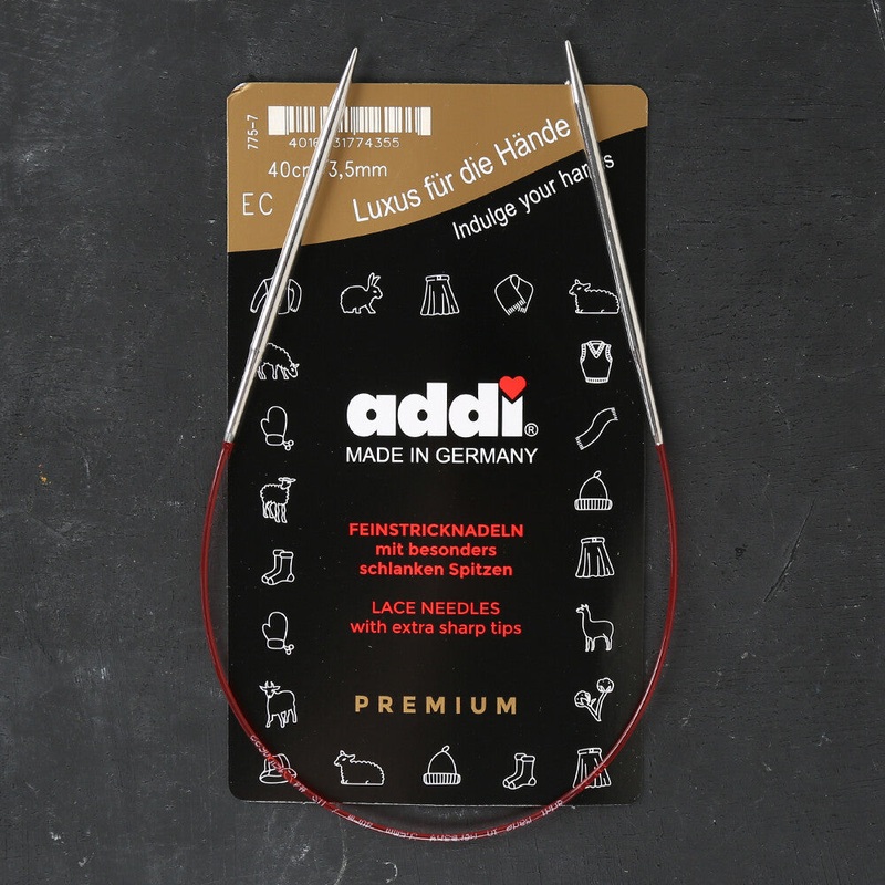 Addi 3.5mm 40cm Lace Circular Knitting Needles – 775-7