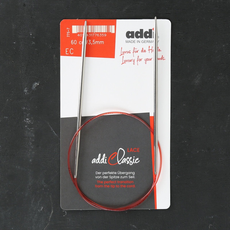 Addi 3.5mm 60cm Lace Circular Knitting Needles – 775-7