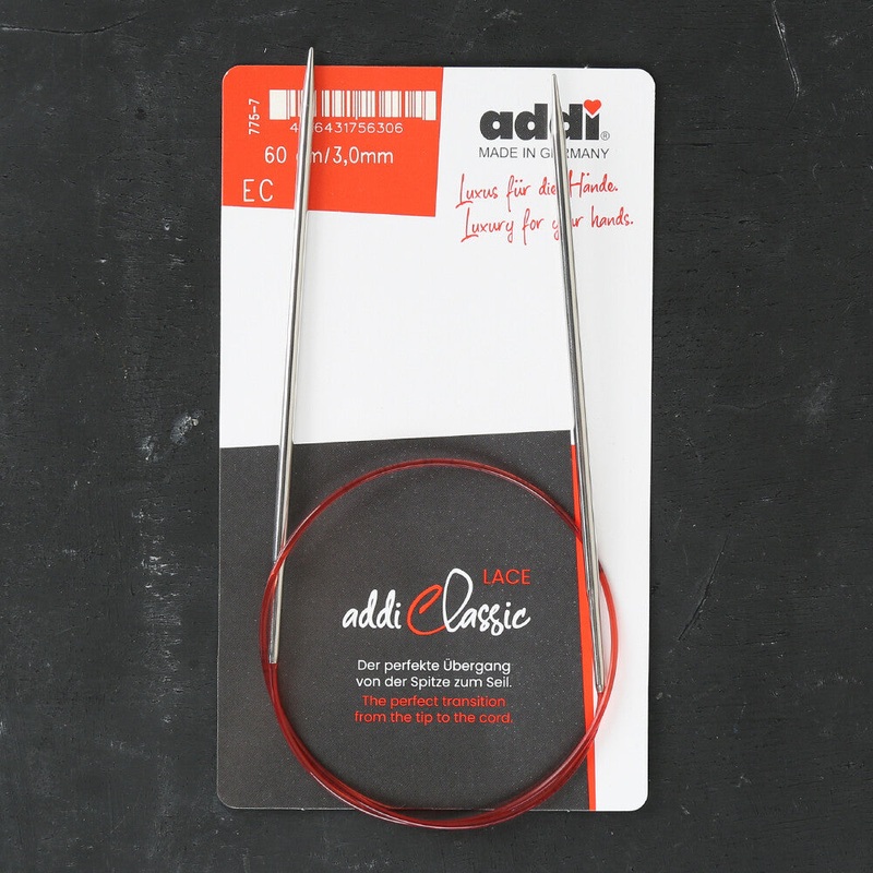 Addi 3mm 60cm Lace Circular Knitting Needles – 775-7