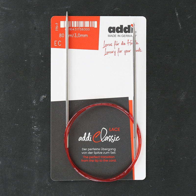 Addi 3mm 80cm Lace Circular Knitting Needles – 775-7