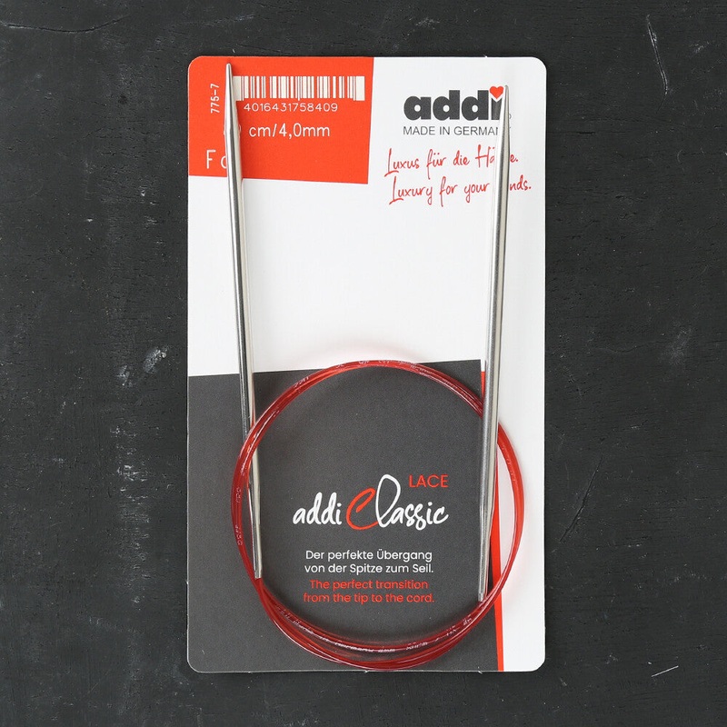 Addi 4mm 80cm Lace Circular Knitting Needles – 775-7