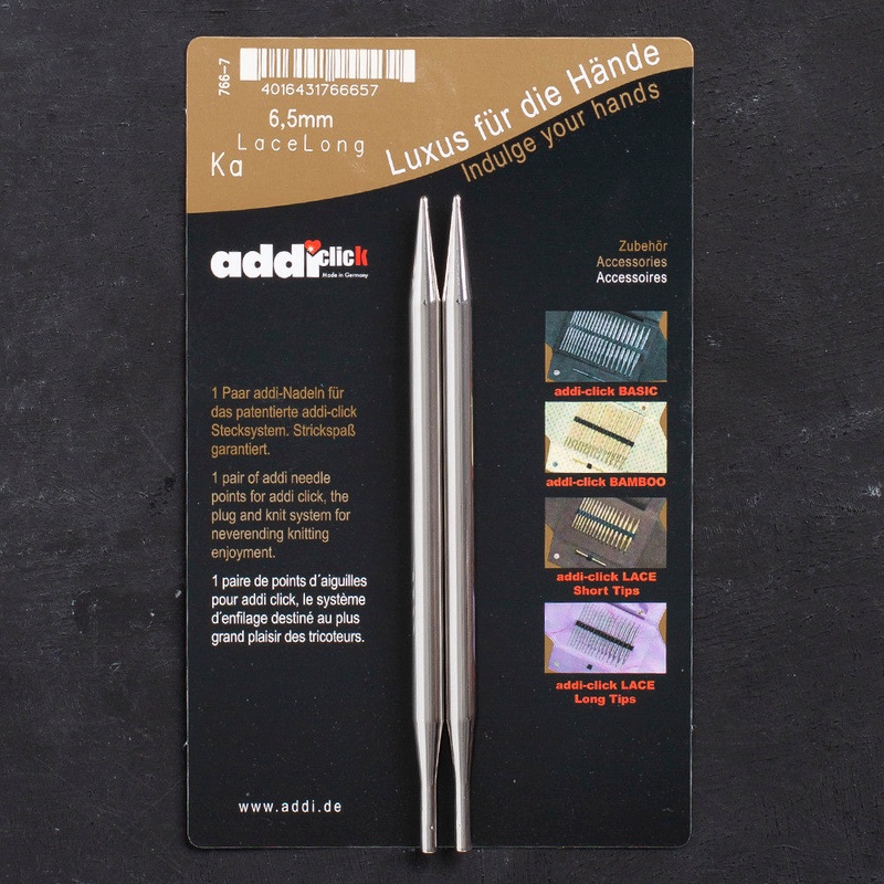 Addi Click Lace Long 6.50 mm Knitting Needle Tips – 766-7