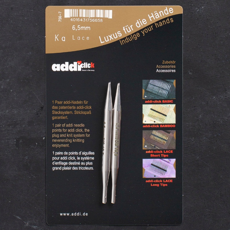 Addi Click Lace Short 6.50 mm Knitting Needle Tips – 756-7