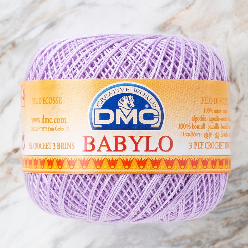 DMC Babylo 50gr Cotton Crochet Thread No:10, Lilac – 211