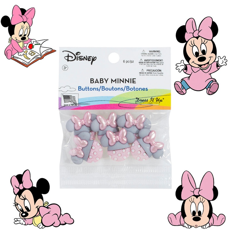Dress It Up Creative Button Assortment, Baby Minnie – 8963