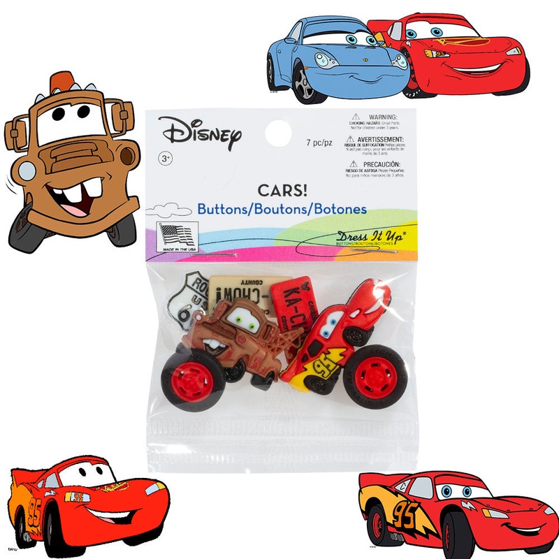 Dress It Up Creative Button Assortment, Cars – 7719
