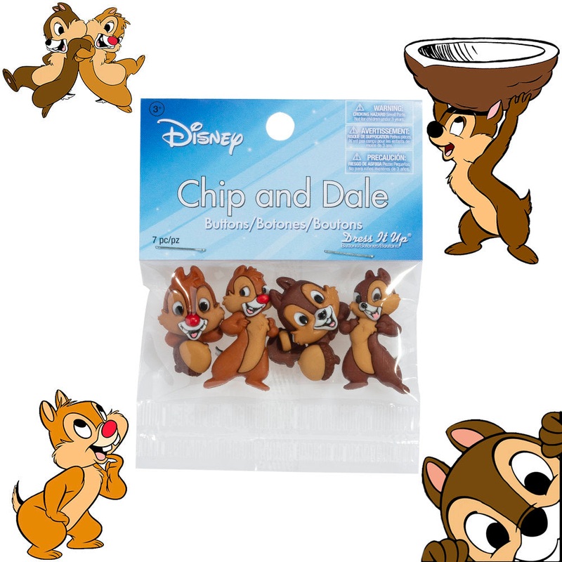 Dress It Up Creative Button Assortment, Chip and Dale – 7728