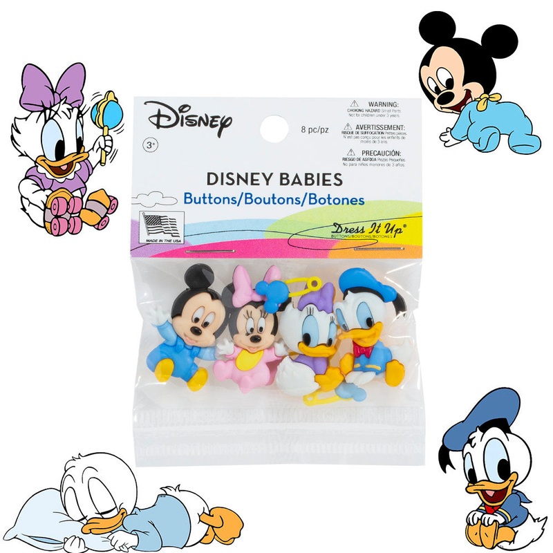 Dress It Up Creative Button Assortment, Disney Babies – 7722