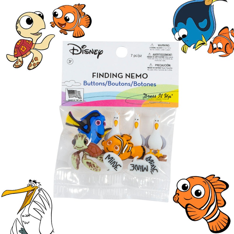Dress It Up Creative Button Assortment, Finding Nemo – 7723