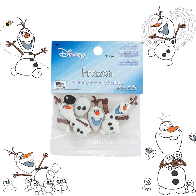 Dress It Up Creative Button Assortment, Frozen – 7750