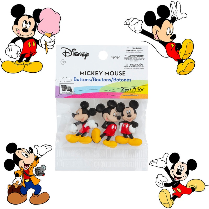 Dress It Up Creative Button Assortment, Mickey Mouse – 7716