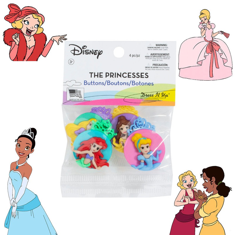 Dress It Up Creative Button Assortment, The Princess – 7745