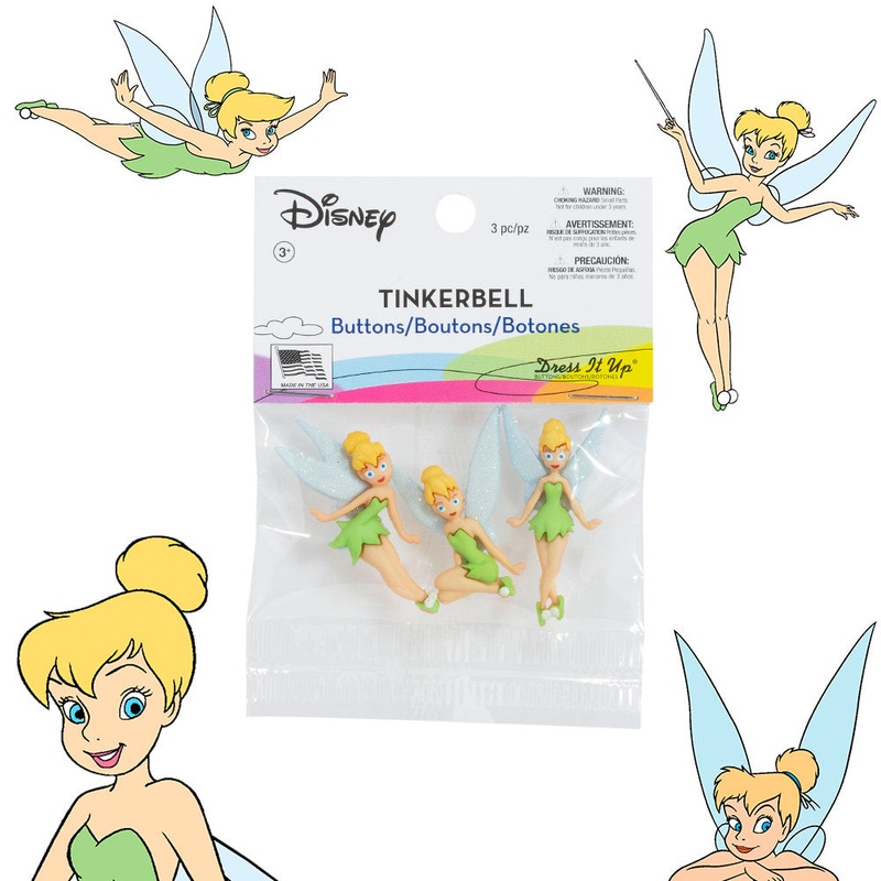 Dress It Up Creative Button Assortment, Tinkerbell – 7715