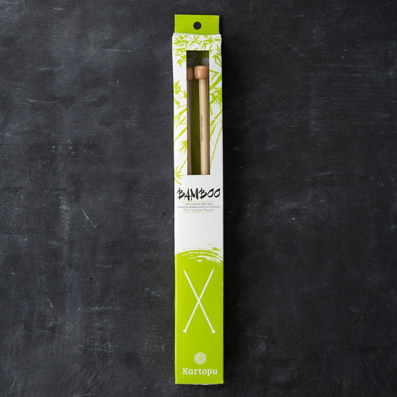 Kartopu Bamboo 33 cm 10 mm Bamboo Knitting Needles
