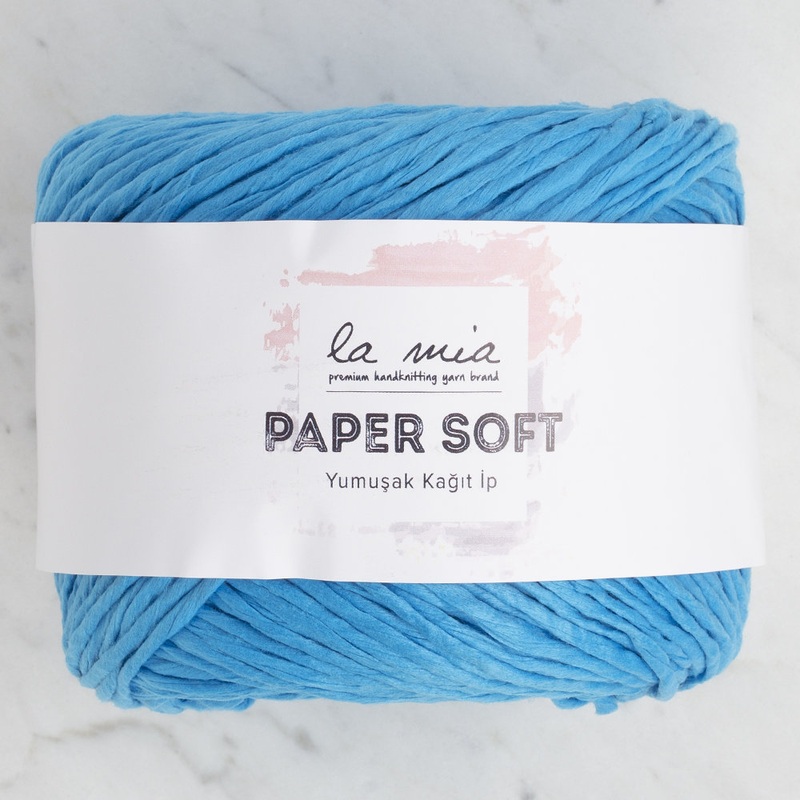 La Mia Paper Soft Yarn, Blue – L034
