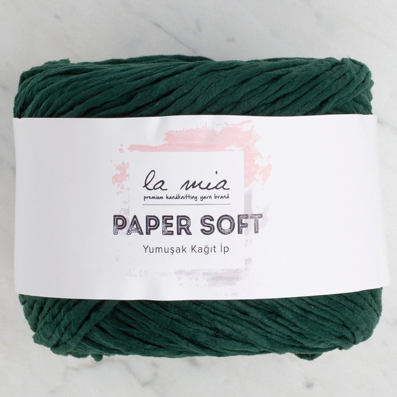 La Mia Paper Soft Yarn, Green – L128