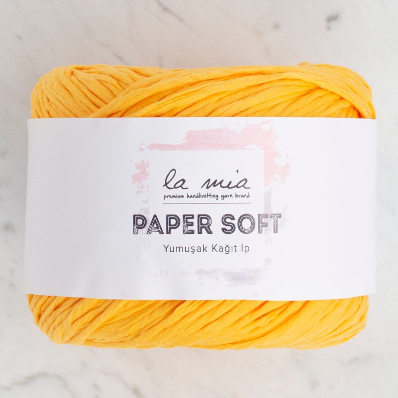 La Mia Paper Soft Yarn, Yellow – L003