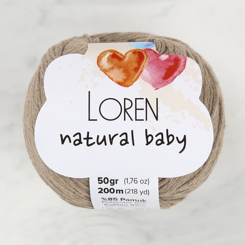 Loren Natural Baby Yarn, Beige – R085