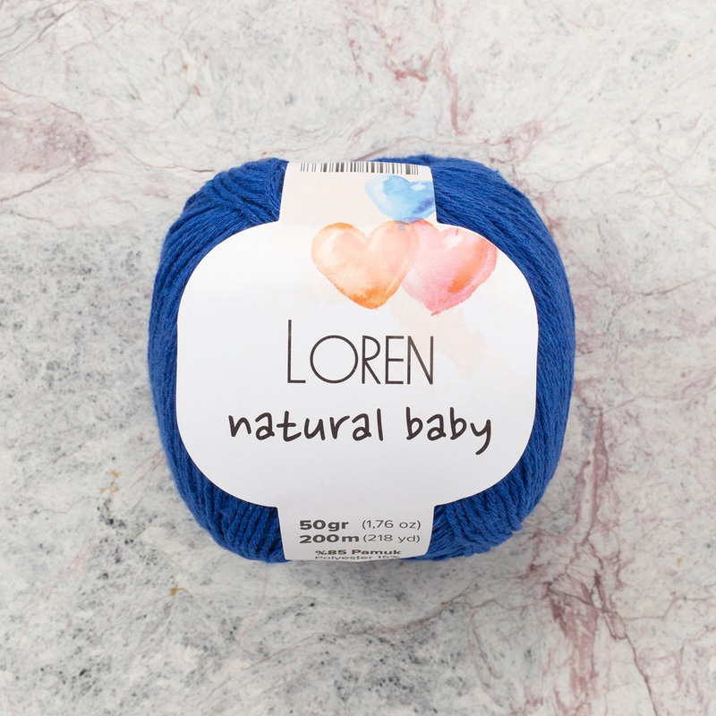Loren Natural Baby Yarn, Blue – R025
