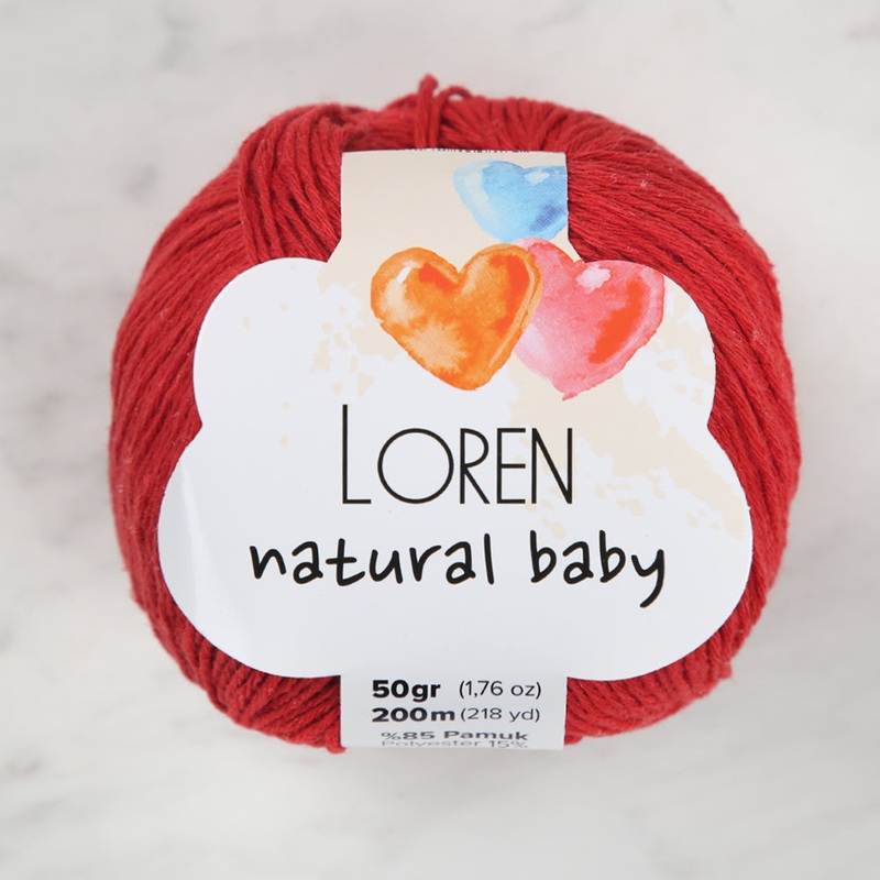 Loren Natural Baby Yarn, Claret – R099