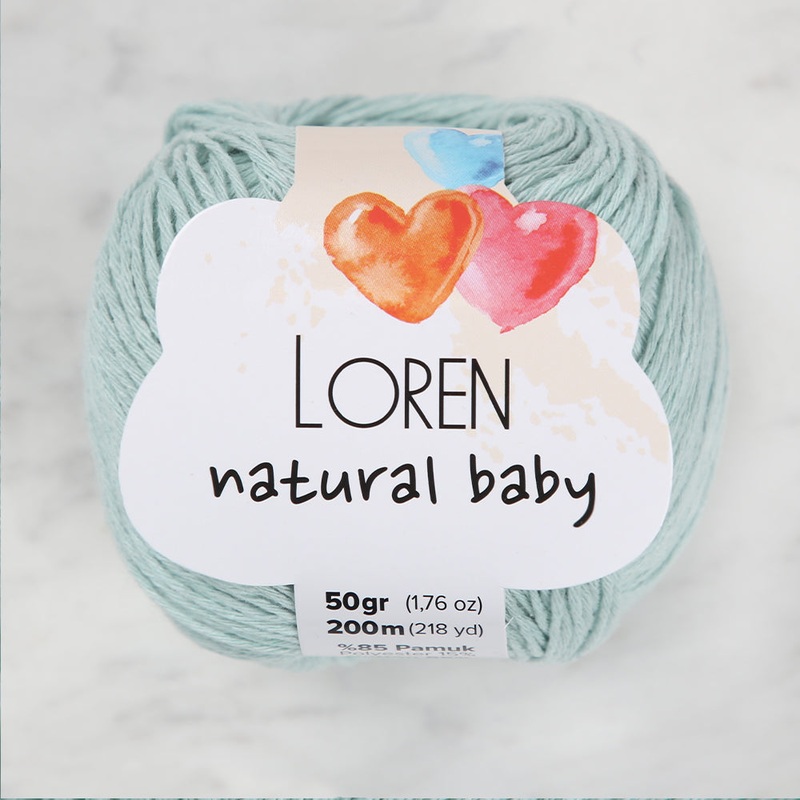 Loren Natural Baby Yarn, Green – R087