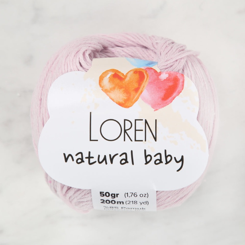 Loren Natural Baby Yarn, Light Pink – R094