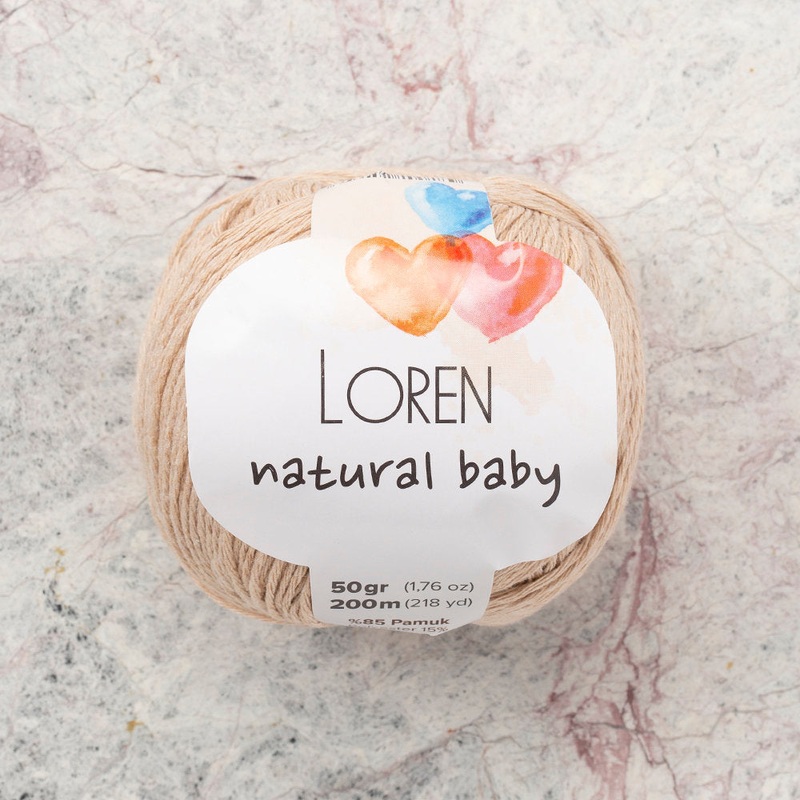 Loren Natural Baby Yarn, Nude – R084