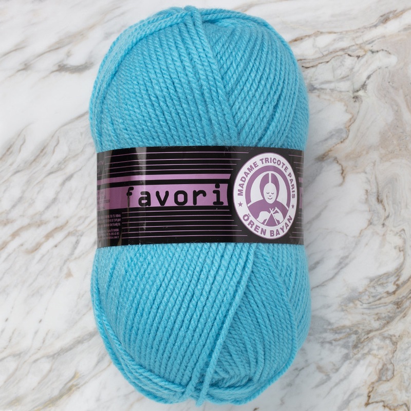 Madame Tricote Paris Favori Knitting Yarn, Light Blue – 023