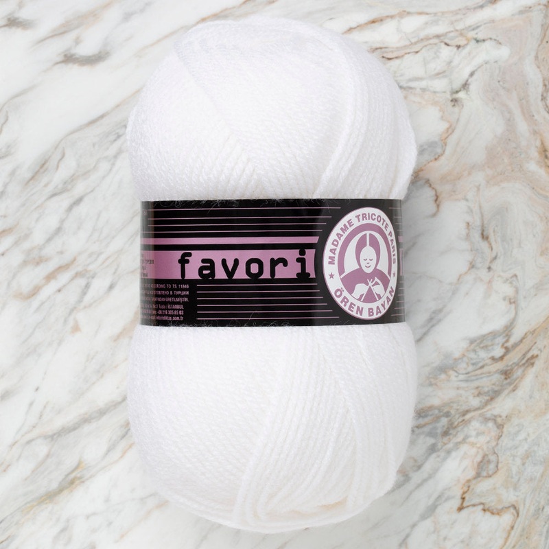 Madame Tricote Paris Favori Knitting Yarn, Off White – 100