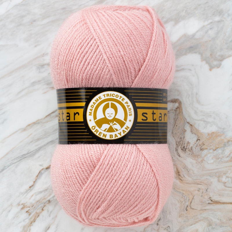 Madame Tricote Paris Star Yarn, Light Pink – 001