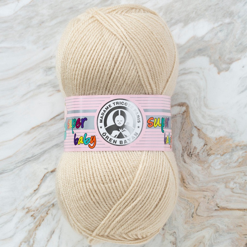 Madame Tricote Paris Super Baby Yarn, Beige – 078