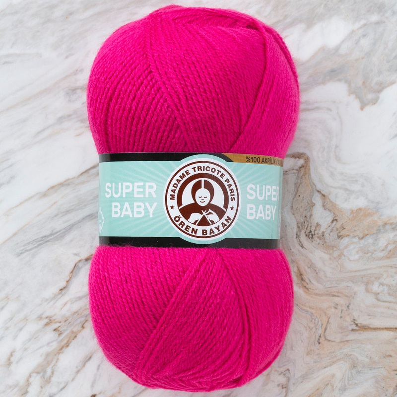 Madame Tricote Paris Super Baby Yarn, Dark Pink – 044
