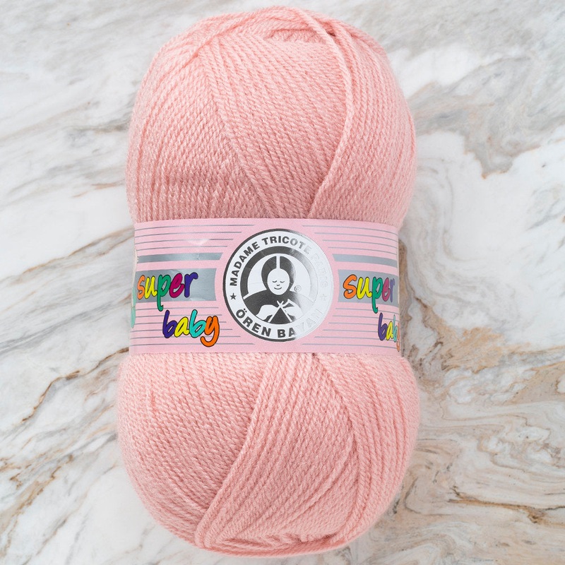 Madame Tricote Paris Super Baby Yarn, Light Pink – 001