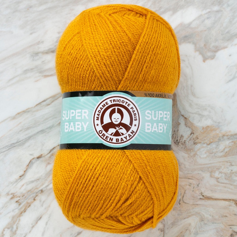 Madame Tricote Paris Super Baby Yarn, Mustard Yellow – 115
