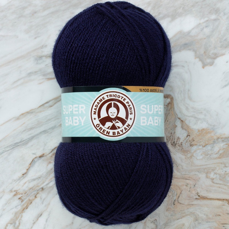 Madame Tricote Paris Super Baby Yarn, Navy Blue – 019