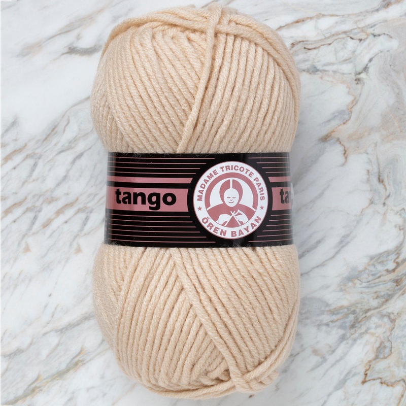 Madame Tricote Paris Tango/Tanja Knitting Yarn, Beige – 113