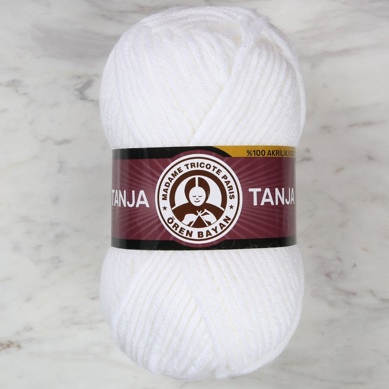 Madame Tricote Paris Tango/Tanja Knitting Yarn, Cream – 111