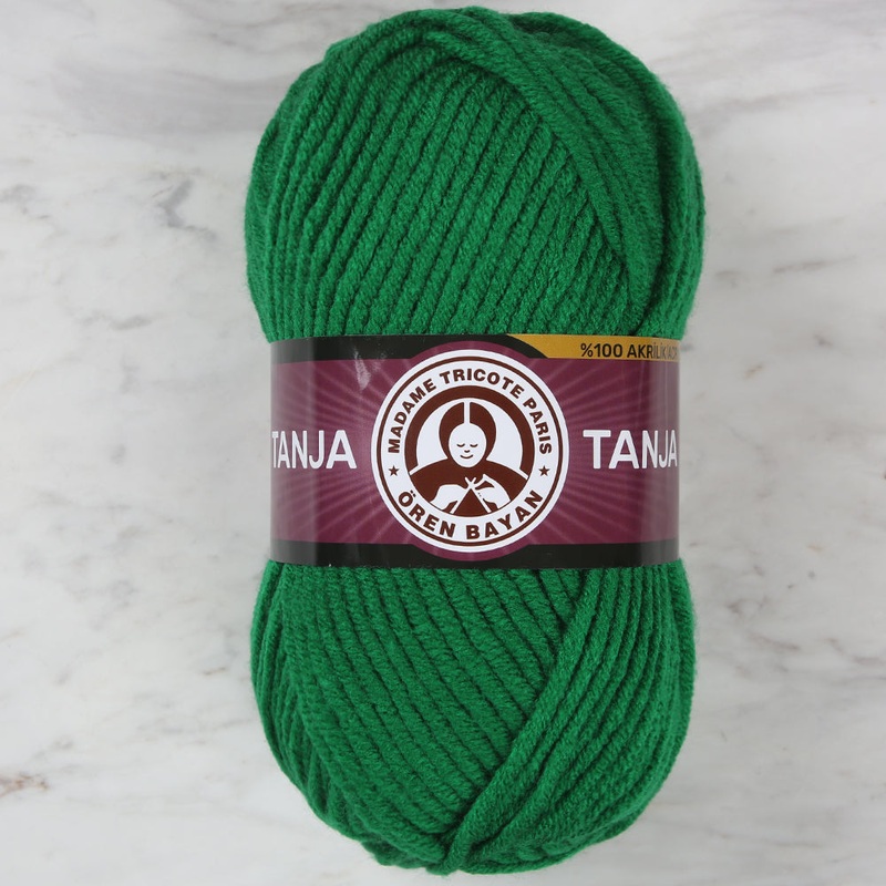 Madame Tricote Paris Tango/Tanja Knitting Yarn, Dark Green – 120