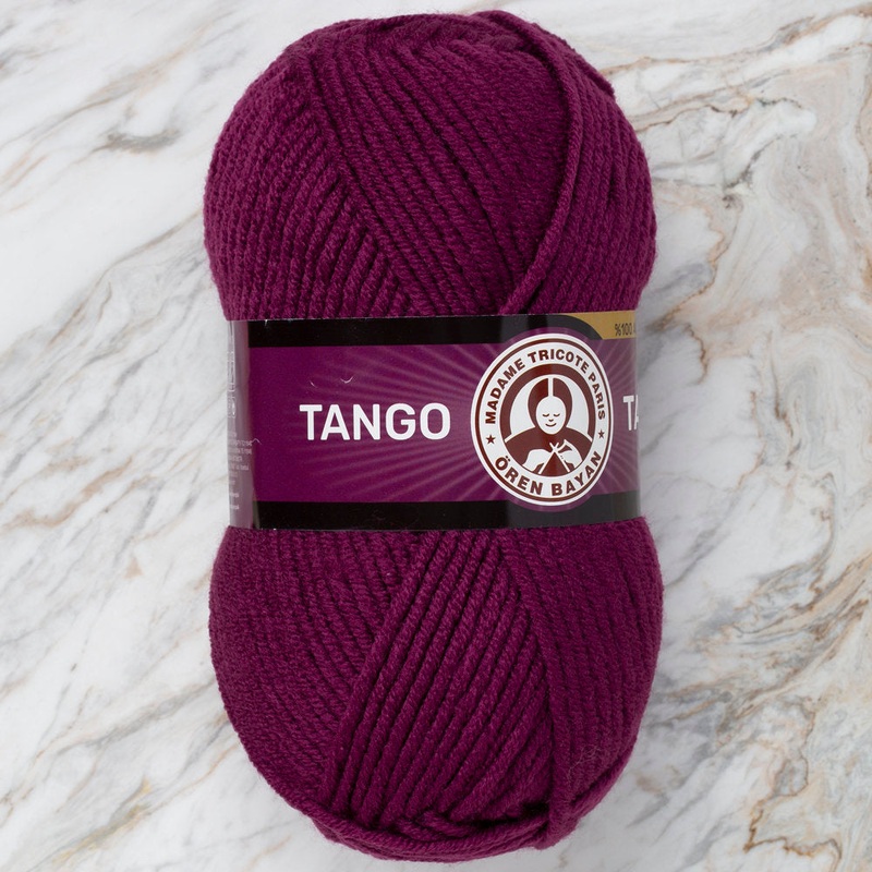 Madame Tricote Paris Tango/Tanja Knitting Yarn, Dark Purple – 052