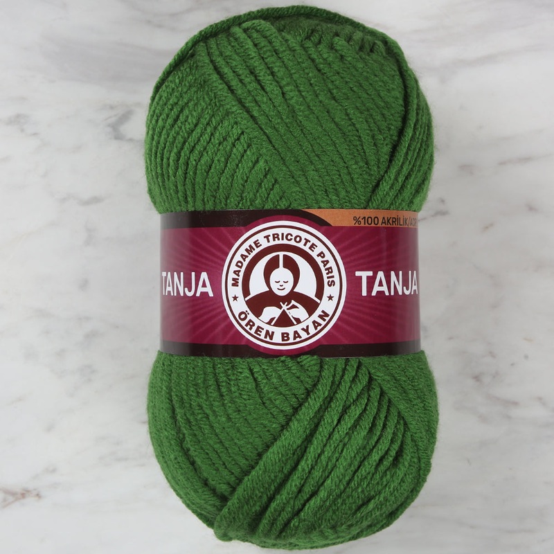 Madame Tricote Paris Tango/Tanja Knitting Yarn, Grass Green – 087