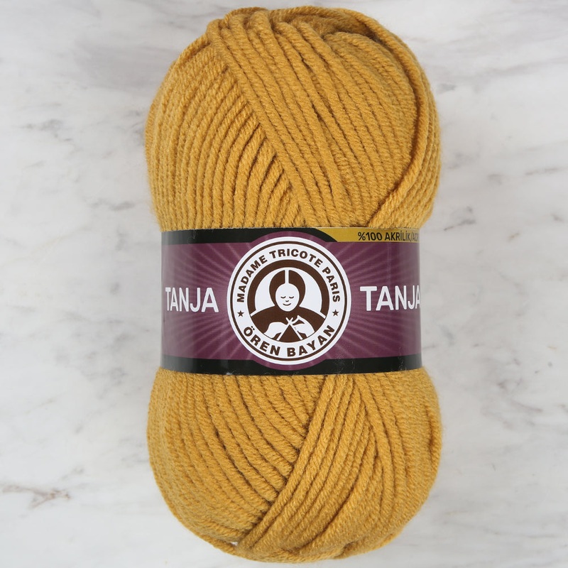 Madame Tricote Paris Tango/Tanja Knitting Yarn, Mustard – 115