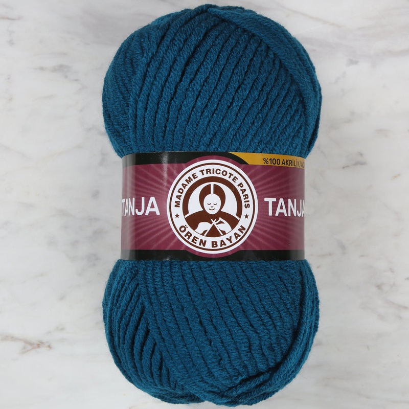 Madame Tricote Paris Tango/Tanja Knitting Yarn, Petrol Blue – 101