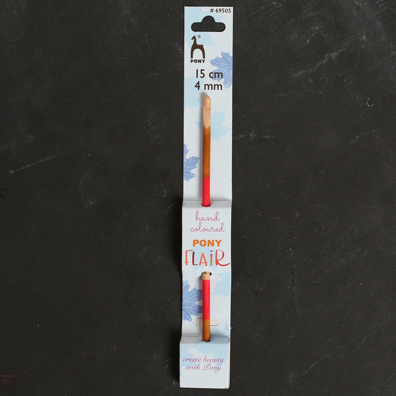Pony Flair 4mm 15cm Wooden Crochet Hook – 69505