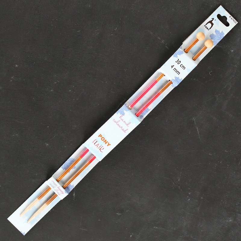 Pony Flair 4mm 30cm Wooden Knitting Needle – 67425