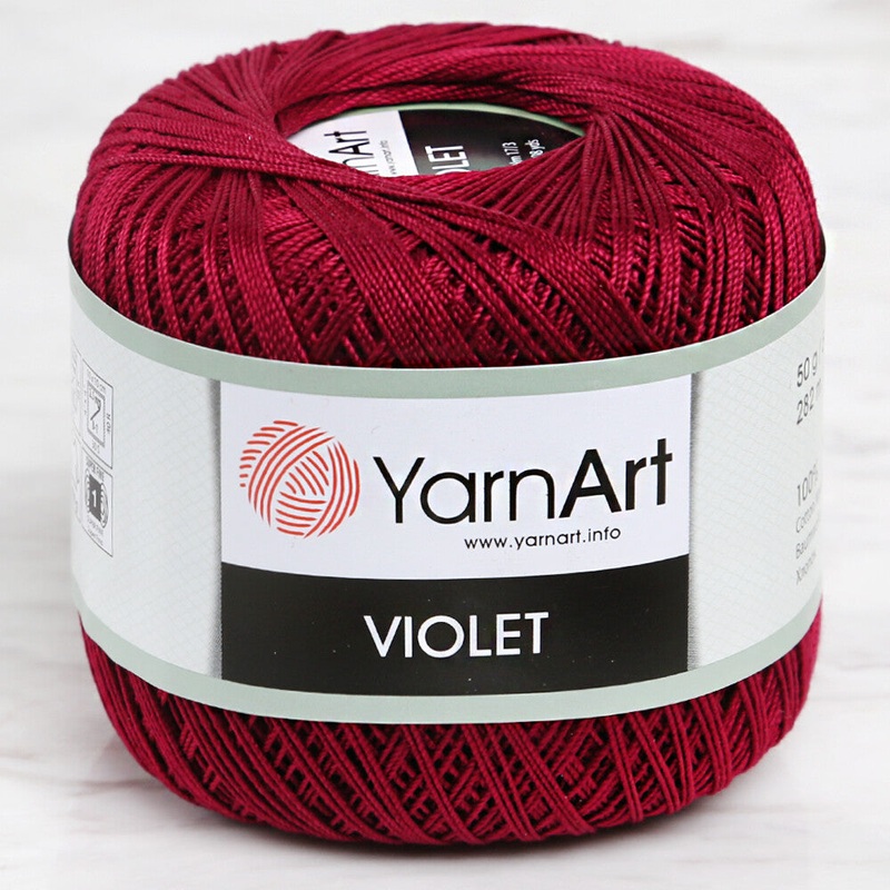 YarnArt Violet Yarn, Cherry Red – 112